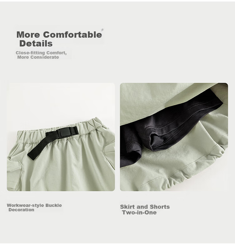 MARC&JANIE Quick-Dry Girls' Urban Outdoor Flower Bud Skirt Shorts Children's Spring Summer 250261 4