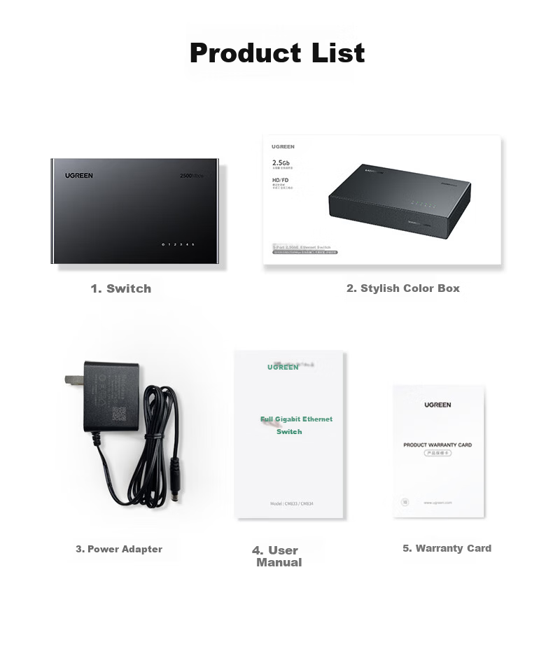 UGREEN 2.5G Fiber to Ethernet Module SFP to RJ45 Gigabit Adapter Fiber Optic to Ethernet Converter 2.5G/1G/100M Adaptive Compatible with Multiple Brands 75640 11