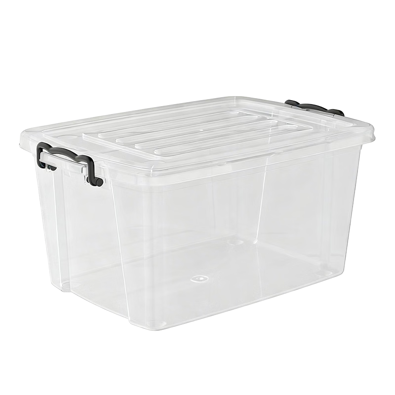 JD Jingzao Plastic Clothes Storage Box Large Quilt Toy Organizer Car Storage Box 60L Transparent