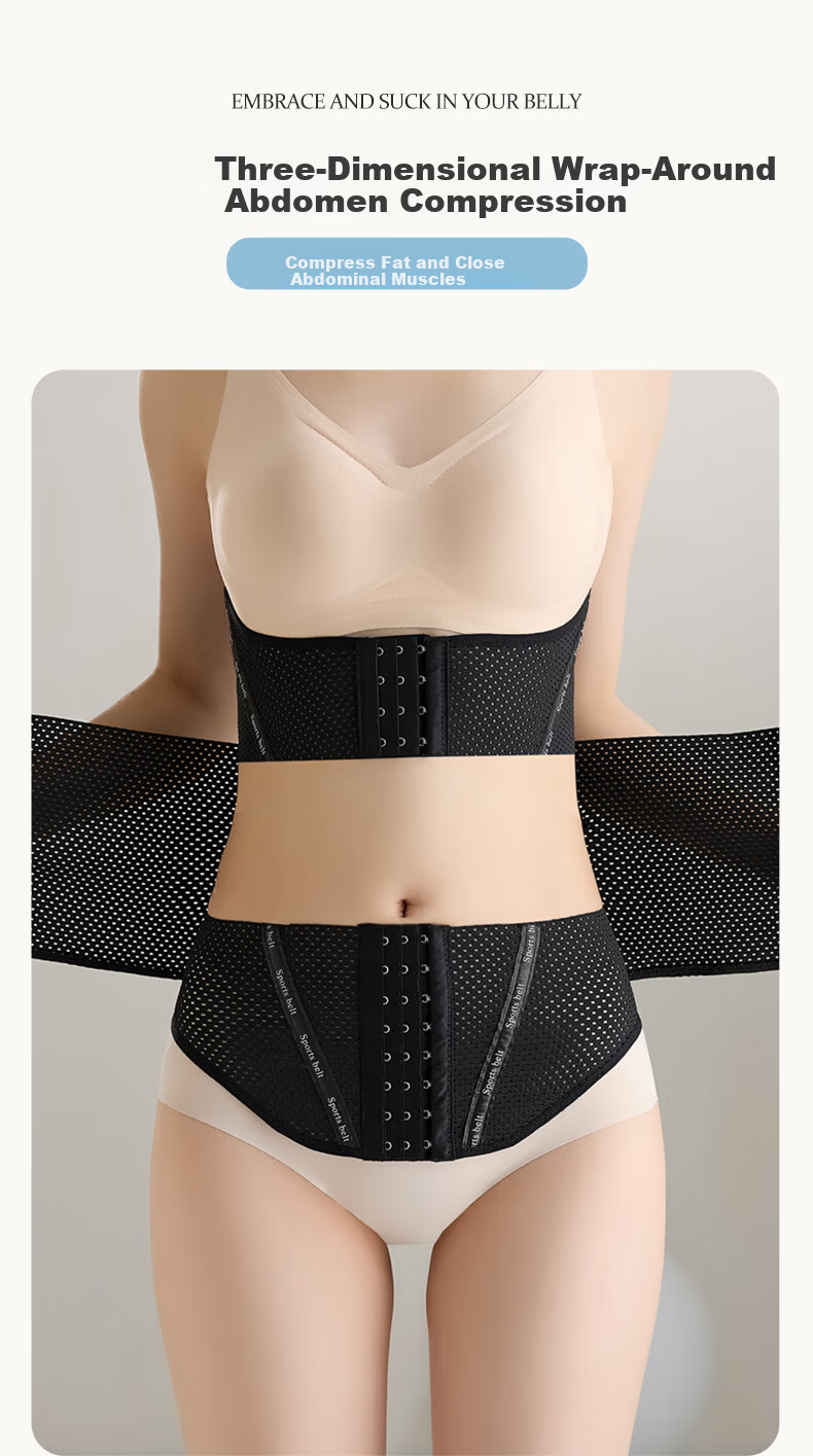 GRACEWELL Waist Shaping Strong Waist Trainer Belt Waist Support Slimming Abdomen Postpartum Body Shaper Waist Cincher Tummy Control Belt 11
