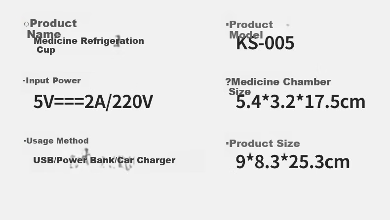 Kasenzhi Insulin Cooler Box, Portable Rechargeable Mini Refrigerator, Wireless Thermos Cup, Medicine-Specific Bag for Growth Hormone 45