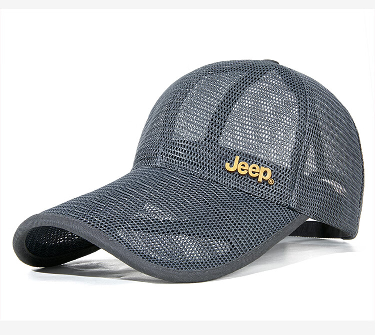 JEEP Men's Baseball Cap Summer Mesh Quick-Dry Sun Hat Unisex Visor Sports Casual Hiking Sun Hat 18
