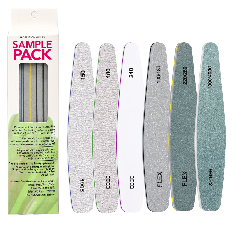 Chense Nail File Manicure File Set of 6 Pieces: Nail Sanding Strips, Nail Grinding Sponge, Polishing Strips, Manicure Tools