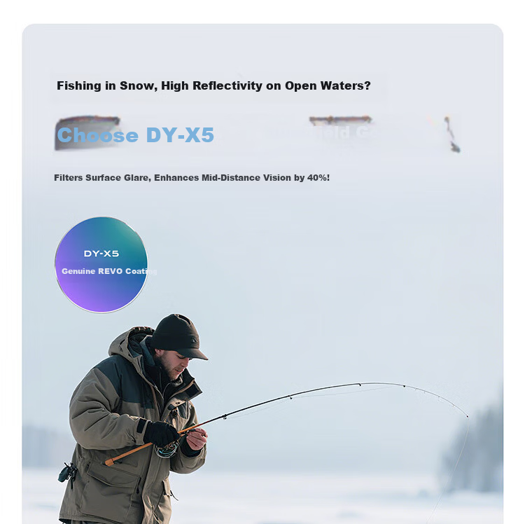 Bertha Fishing Sunglasses Polarized Outdoor Professional Anti-Glare Men Underwater Visible 3M Drift Watching Glasses 25