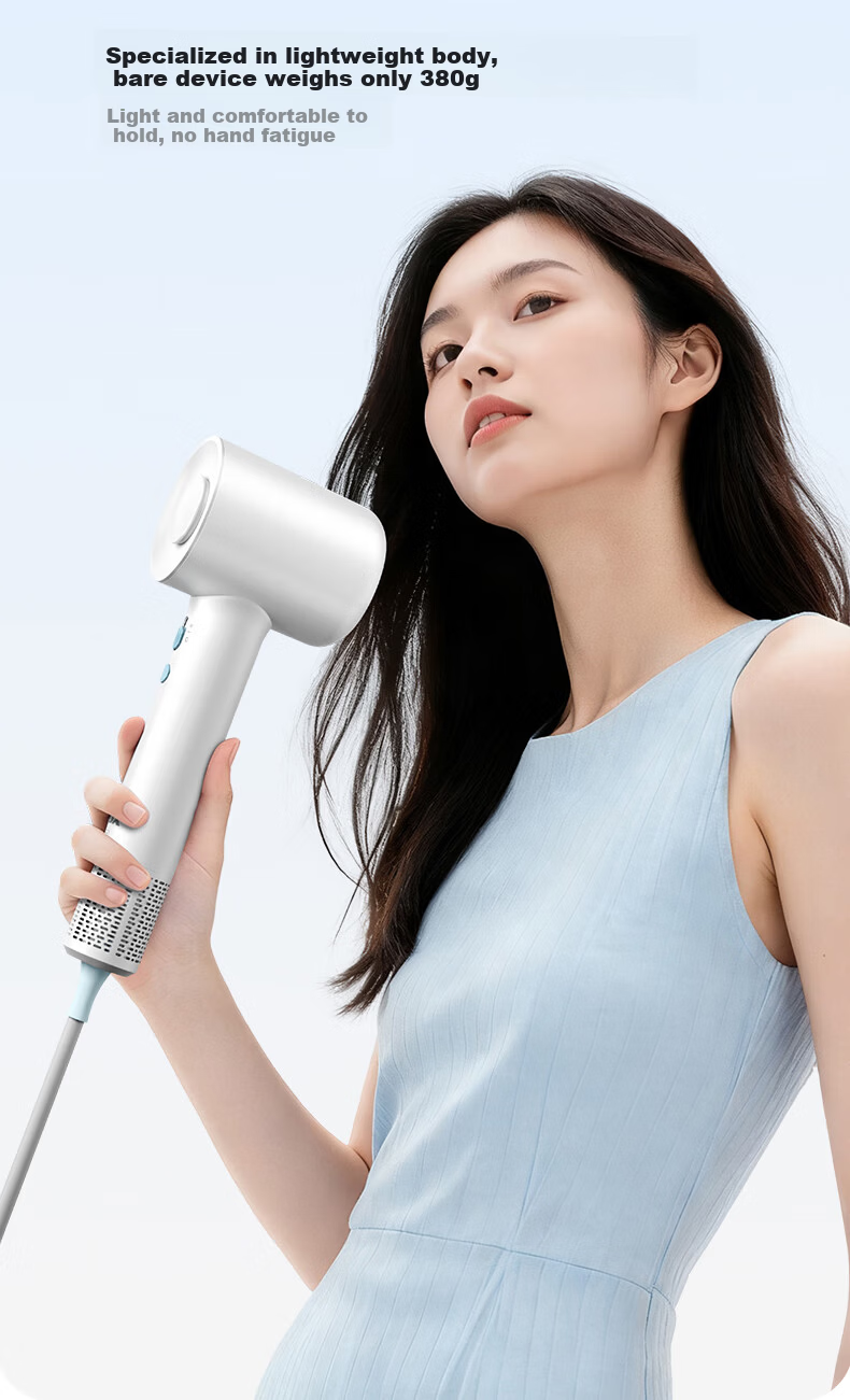 AUX High-Speed Hair Dryer Home Hair Care Negative Ion Quiet Electric Hair Dryer for Men and Women Damage-Free Powerful Fast Drying Hair Blower G01 20