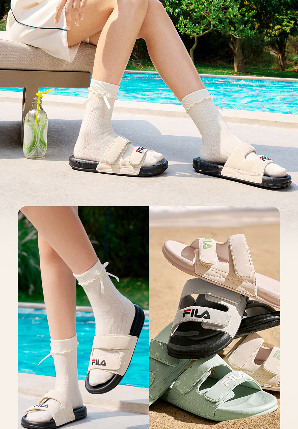 FILA Drift Boat 2 Women's Sports Sandals 2026 Summer New Women's Beach Slippers 4