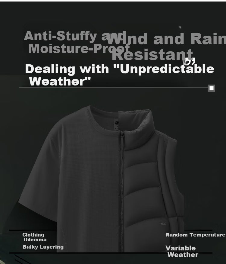 Beneunder Men's Jacket Windproof Fleece Liner Outdoor High Elastic Detachable ST018 Dark Black XL 41
