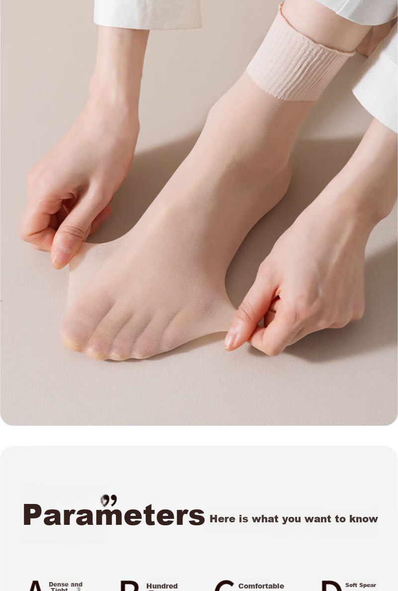Cotton Full Women's Short Socks Non-Binding Summer Ultra-Thin Velvet Durable Anti-Snag 15 Pairs 9