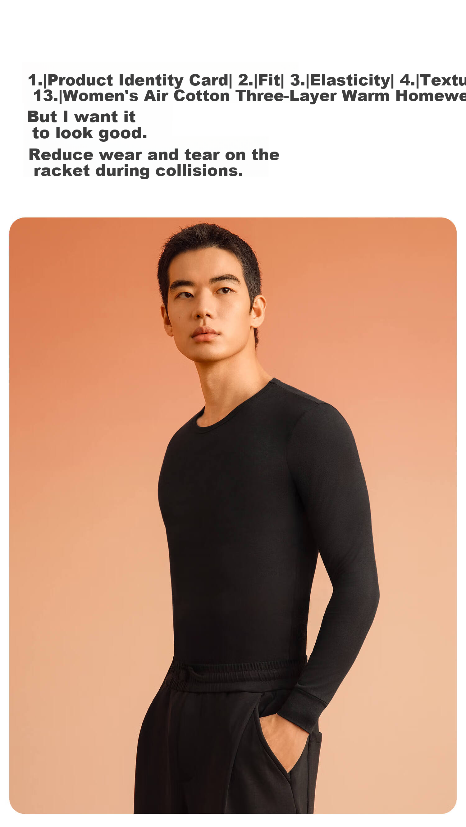Urban Beauty [Class A Xinjiang Cotton] Men's 100% Pure Cotton Thermal Underwear Set, Antibacterial Autumn Shirt and Pants 3