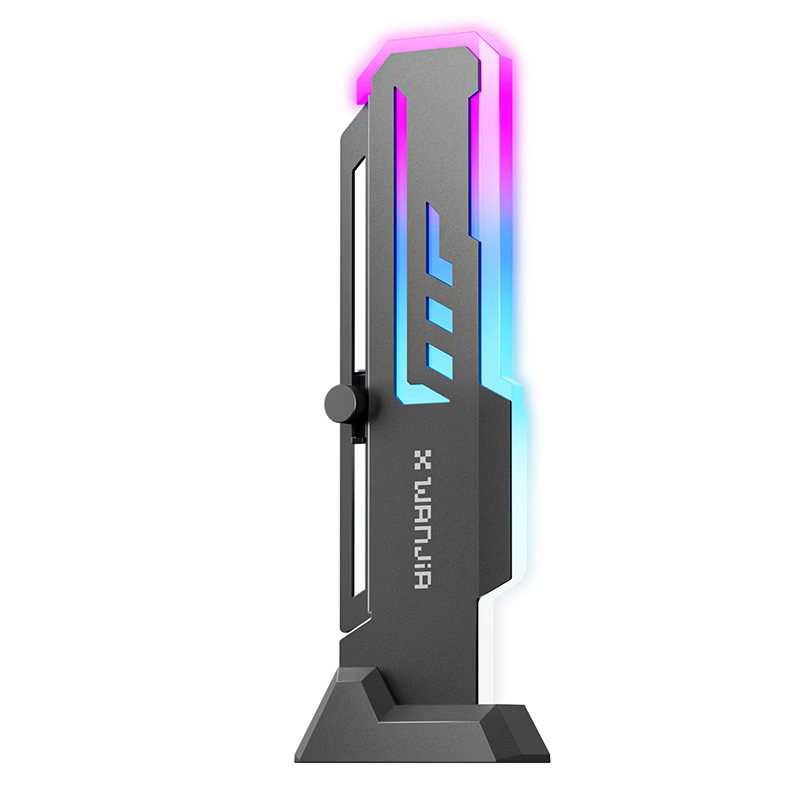 PowerTrain Unknown Player Z-X7 Black Graphics Card Bracket ARGB Sync Compatible with 40 Series and 50 Series GPU Support Jack