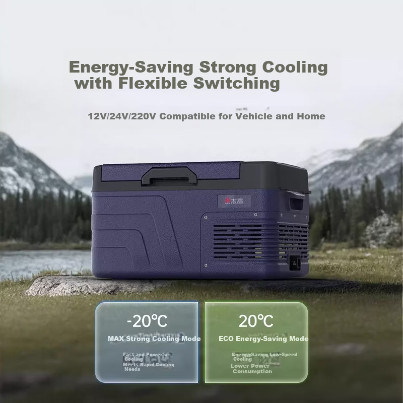 CHIGO Car Refrigerator Dual-Use for Vehicle and Home 12V 24V 220V Small Portable Compressor Truck Freezer M8