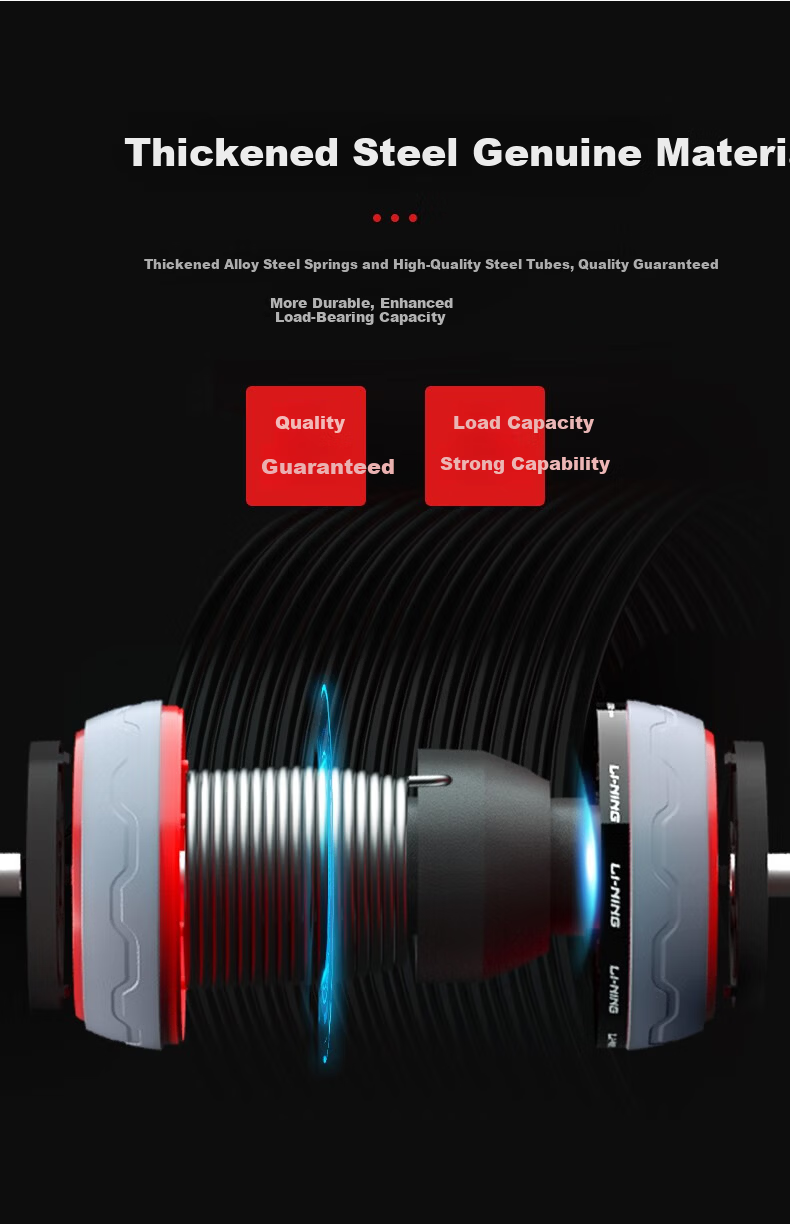 LI-NING Ab Wheel Automatic Rebound Non-Slip Large Abdominal Roller Fitness Equipment for Men and Women 4