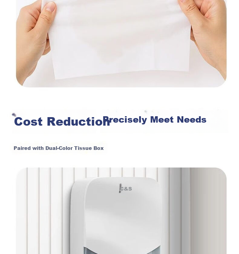 C&S Hand Towel Paper Commercial Bathroom Single-Ply Strong Absorbent Tissue 200 Sheets * 20 Packs Box JC218 10
