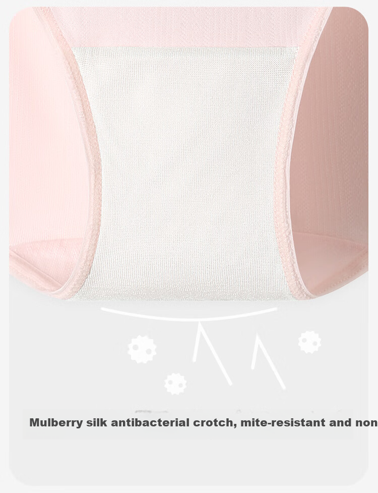 Jiusuiban Kids Girls' 7A Antibacterial Silk Gusset Cotton Boxer Briefs, Refreshing 3D Jacquard Shorts for Older Children 2