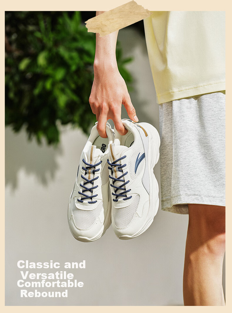 Anta Bread Star Casual Shoes Men Summer New Breathable Mesh Soft Sole Lightweight Commuting Running Sports Sneakers 2