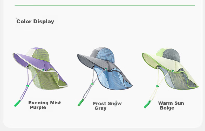 Kocotreekk Kids Sun Protection Hat Large Brim Boys Girls UV Protection Sunshade Hat with Neck Flap 30
