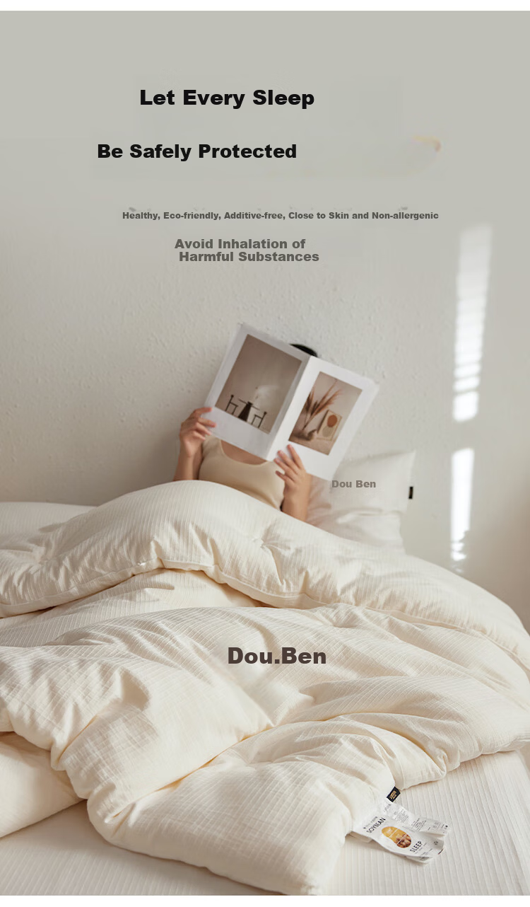 LIIESEN [Fat D Same Style] Class A 100% Cotton 21% Soy Fiber Quilt Warm Winter Quilt 150*200cm 4.9 Jin 6