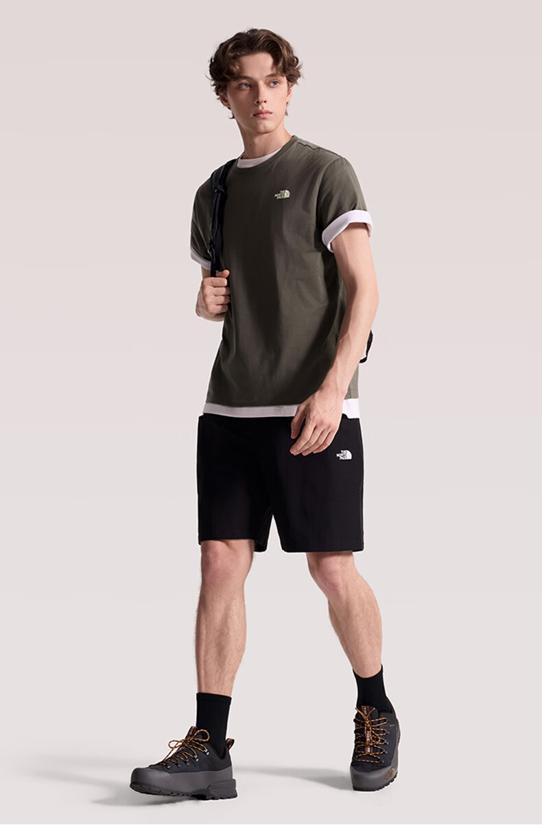 The North Face Unisex Short Sleeve Printed Outdoor Quick-Dry Breathable T-Shirt 8GXD Green/21L L 3