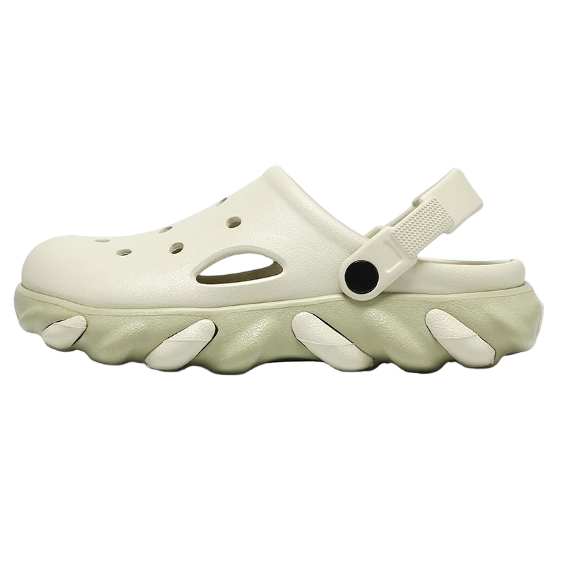 CARTELO Summer Men's Casual Outdoor Sandals New Hollow Sports Beach Slippers JS02 Beige Size 42-43