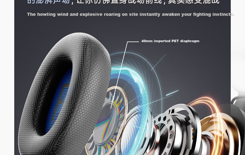IKF V12 USB Sound Card Edition Gaming Headset Over-Ear Esports Headphones Wired FPS Exclusive Tuning 7.1 Surround Sound Microphone Valorant Delta Black Gray 19