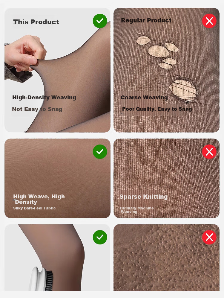 Urban Beauty Women's Black Sheer Tights Leggings Spring Autumn Sexy Nude Effect High Waist Slimming Footed Pantyhose 6