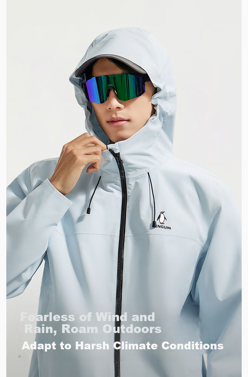 Penguin [Zeng Hui Same Style] Yulin Hard-core Windproof Waterproof Outdoor Sports Jacket M36BA31008 6