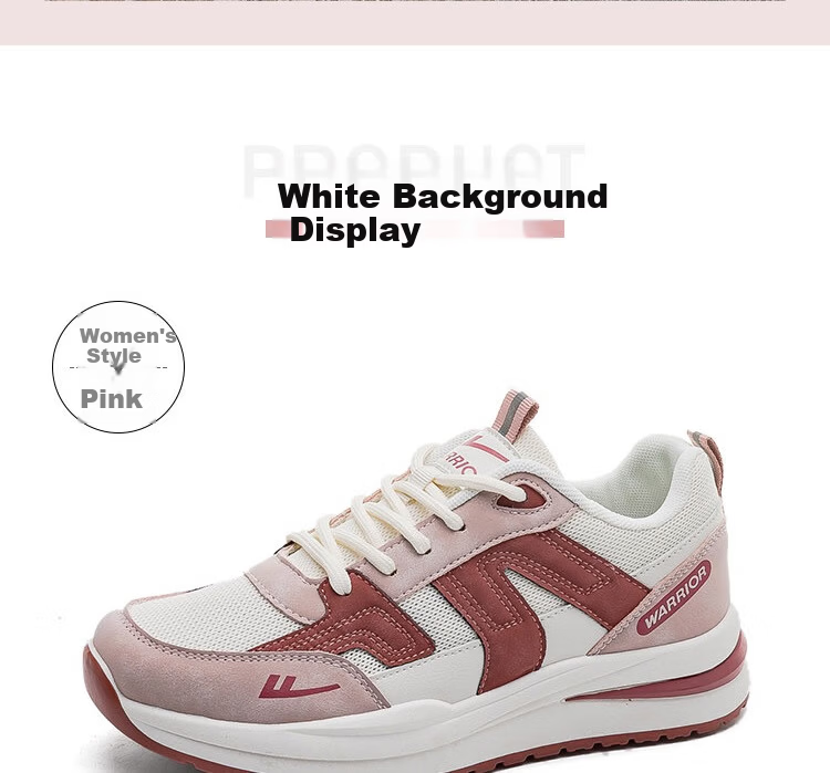 Warrior Official Women's Sports Shoes 2026 Spring New Trendy Shoes for Women Pink Beige Size 38 26
