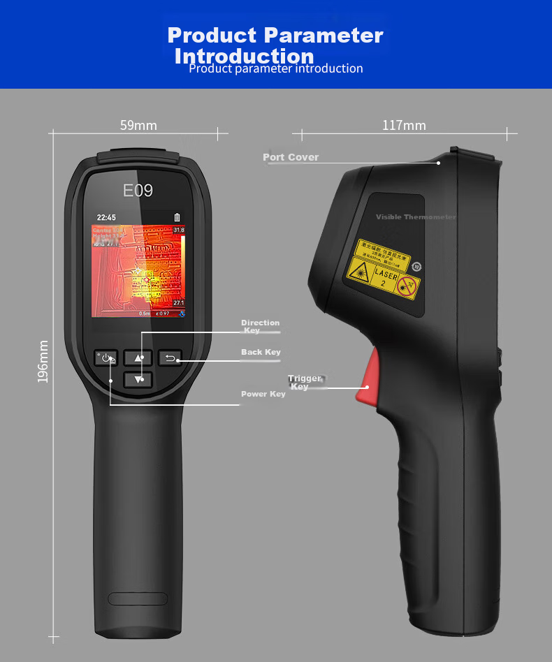 HIKMICRO Thermal Imager High-Definition Infrared Thermal Camera Temperature Measurement Night Vision Floor Heating Inspection Leak Detector E06 16