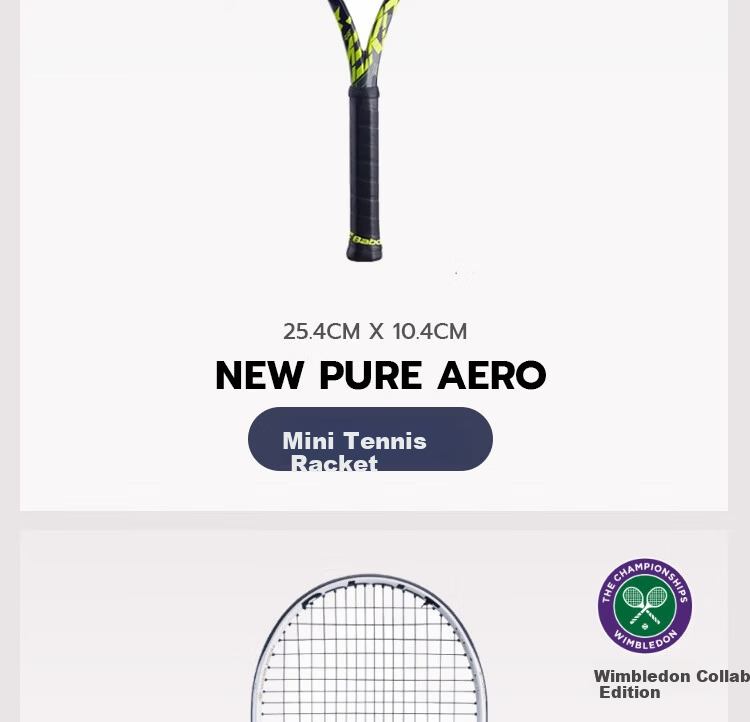 Babolat Tennis Racket, Mini Racket, Souvenir, PD TEAM WIM 5