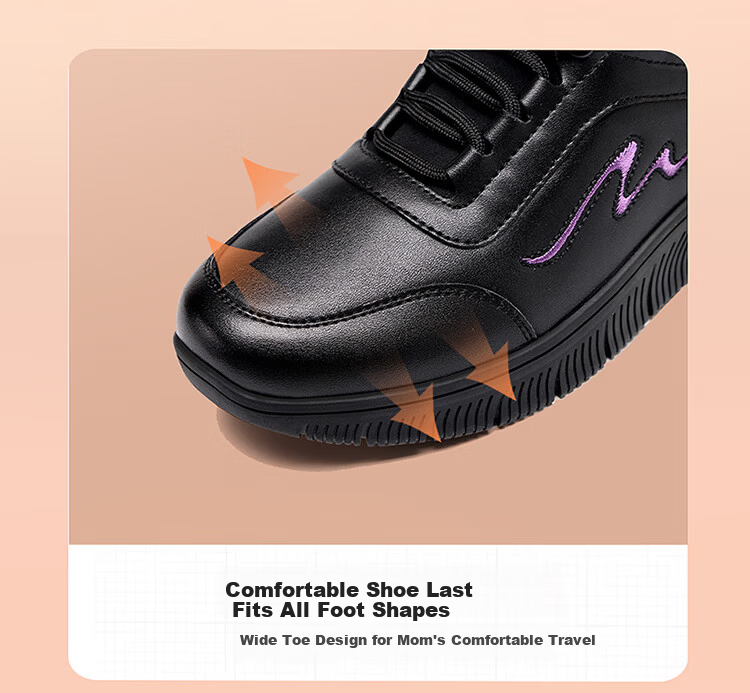 Red Dragonfly Women's Casual Low-top Running Shoes Outdoor Durable Lightweight Sports Shoes EXB350341 Black Size 37 3