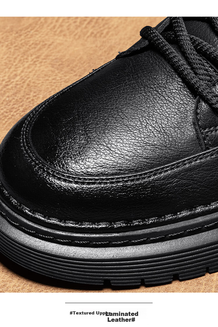 G.N.Shi Jia Men's Shoes, Autumn And Winter British Style Martin Boots, Zipper Version, Retro Work Boots, Casual Versatile Boots for Me 17