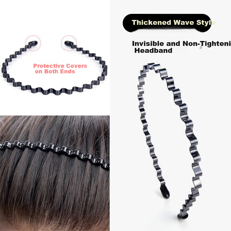 Dongyi Premium Tooth-Edged Non-Slip Facial Hairband for Women, Hair Tidy Headband, Stylish Outdoor Hair Accessory, Student Hair Clip 1