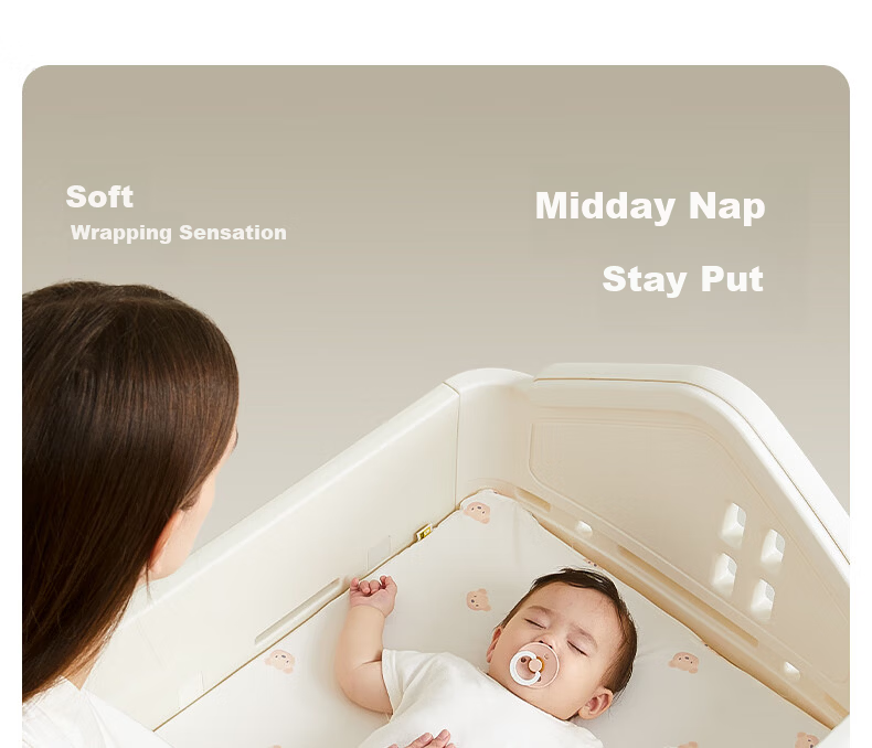 Babypods Diaper Changing Table Baby Care Station Newborn Diaper Changing and Massage Table Multifunctional Portable Mobile Baby Crib 25