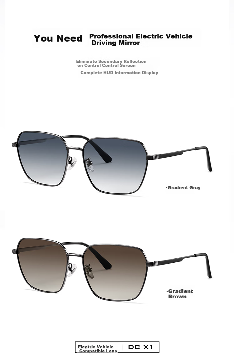 Bertha Men's Anti-Glare Polarized Driving Sunglasses Day and Night Dual-Use UV Protection 13