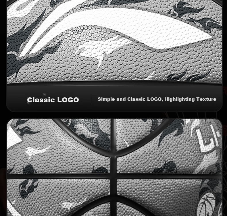 Li-Ning Basketball Adult Professional Outdoor Competition Size 7 for Children Ages 6-18 Junior High School Youth 23