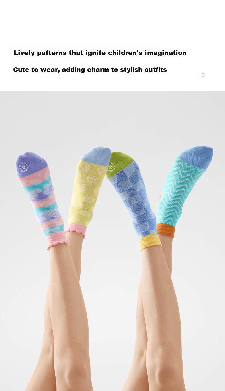 Bananain 501C Kids Socks Boys and Girls 7A Antibacterial Odor-Resistant Combed Cotton Breathable Mesh Thin Short Socks Spring Summer 3 Pairs 10