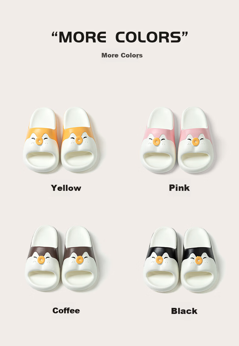 Puxi Women's Slippers 2026 New Indoor Home Non-Slip Odor-Resistant Summer Cartoon Cool Slippers Men Black Size 36-37 11