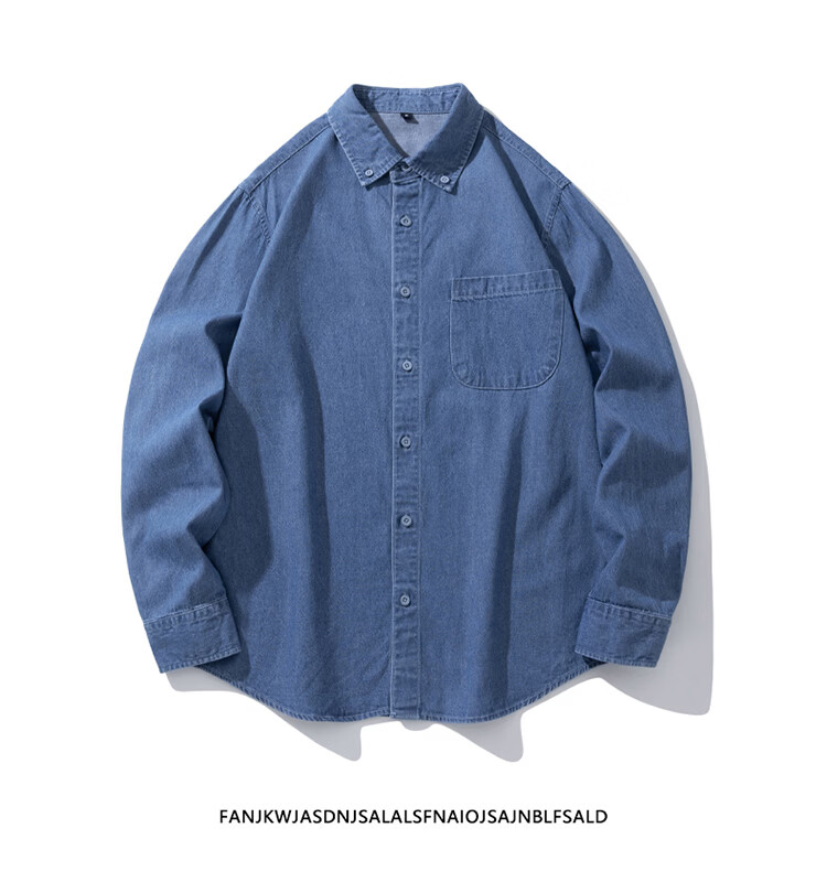 TUCANO Women's Denim Shirt Spring Summer Loose Casual Comfortable Slim Fit Long Sleeve Jacket Mid Blue L 13