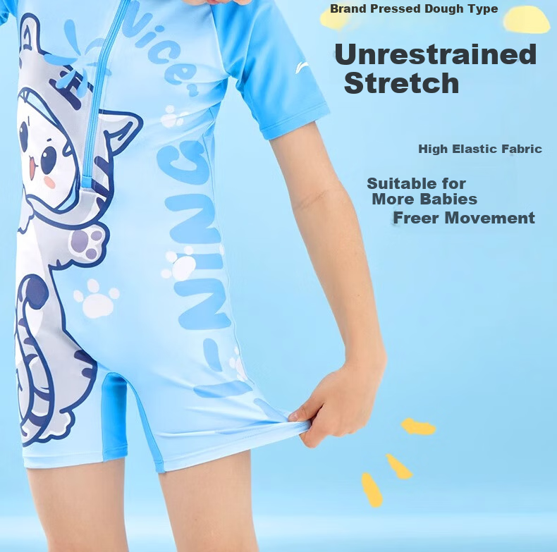 LI-NING Kids Swimsuit Girls Boys Toddler Fashion One-Piece Swimwear Size 120 9