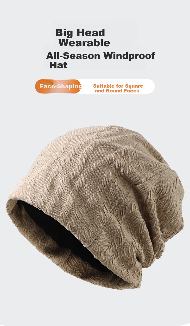Qise Fang Women's Thin Windproof Warm Maternity Hat Skin-friendly Sleep Cap Men's Cold-proof Headwrap Beanie Black 1