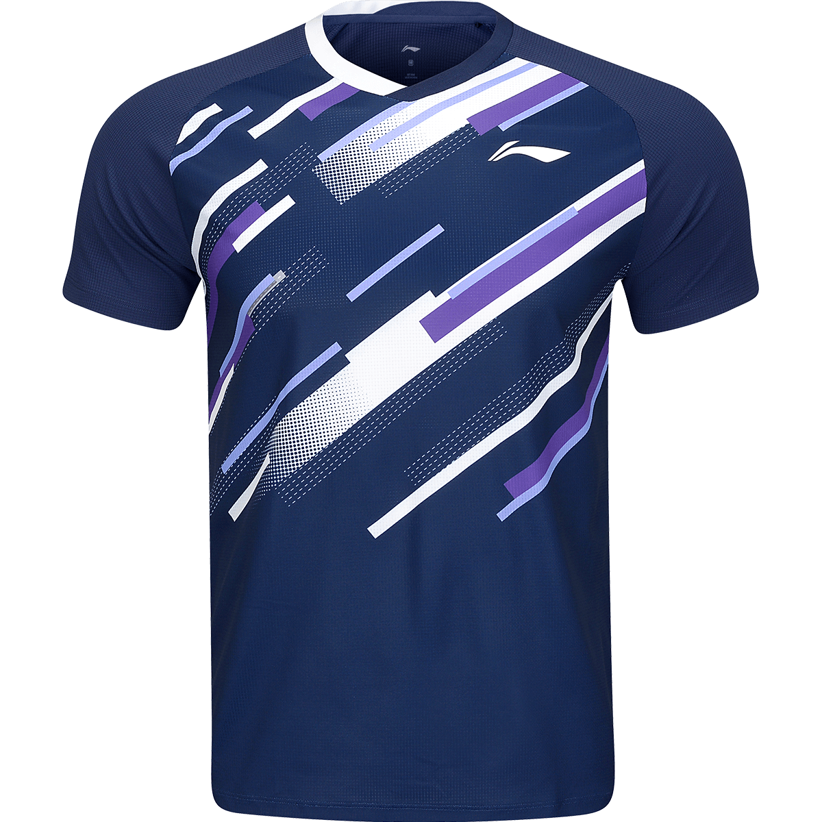 LI-NING Men's Badminton Short Sleeve Competition Jersey Provincial Team Series Sports T-Shirt Breathable Sweat-Absorbing Team Uniform