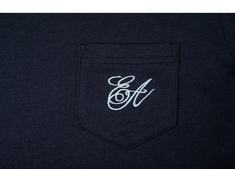 Demana [Naifu Pure Cotton] Summer Elegant Commuter Embroidered Color-Blocked Piped Patch Pocket Slimming Concealing T-Shirt for Women Premium Feel 16