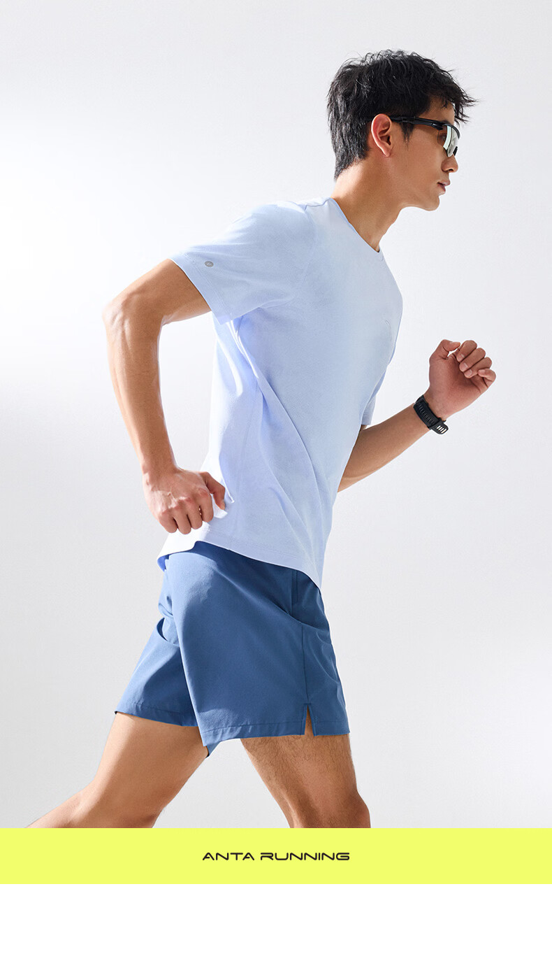 Anta Quick-Dry T-Shirt | Men's Short Sleeve Summer Moisture-Wicking Breathable Training Running Fitness Top 3