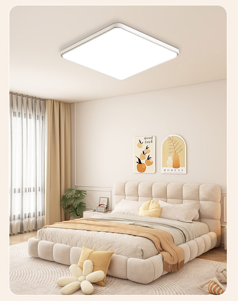 AOC Eye-Care Bedroom Ceiling Light Simple LED Ultra-Thin LED Chip Xiaomi Smart 48W with Installation Included 18