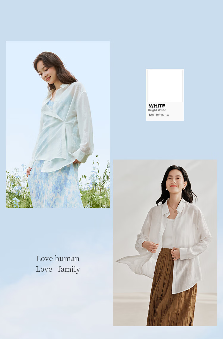 Inman Lyocell Tencel Women's Lightweight Shirt 2026 Summer New Blouse Top Light Gray Blue XL 21