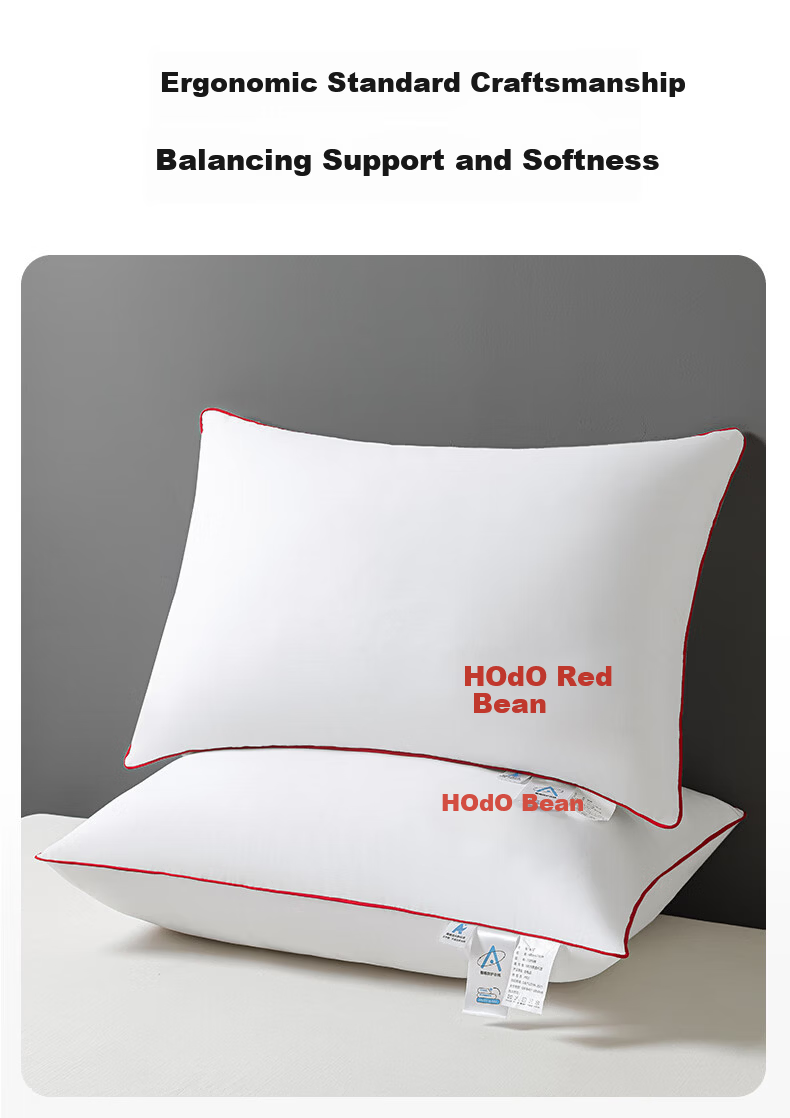 Hodo Embroidered Silk Pillow, Cervical Pillow for Adults, Double-Layer Ultra-Soft Neck Support Pillow Core, Cervical Protection Pillow 12