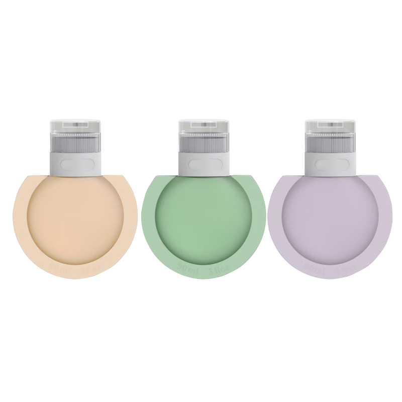 Chense Travel Toiletry Bottles 90ml*3, Cosmetic Face Wash Shampoo Shower Gel Silicone Empty Bottles, Travel Accessories
