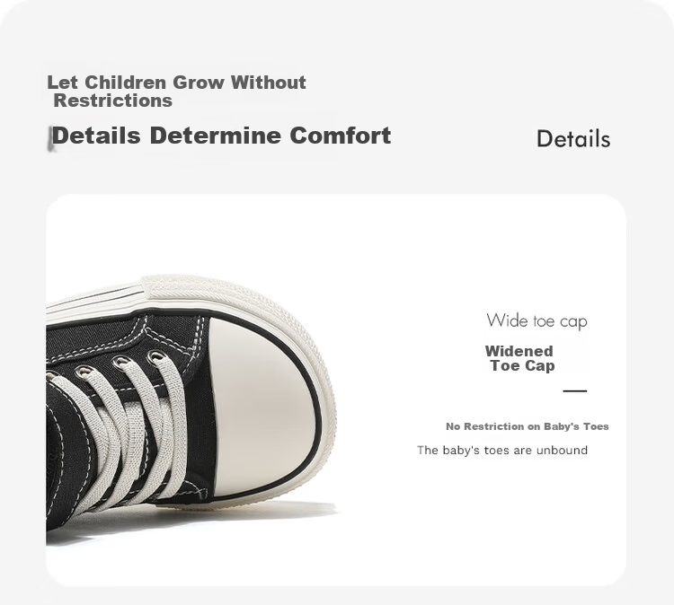Baba Duck Children's Canvas Shoes Spring Korean Style Girls Boys Classic Skate Shoes Maple Brown Size 40 7