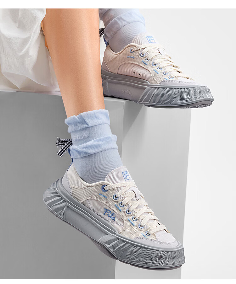 FILA Official Women's Shoes FOSSO 1+ Canvas Shoes 2026 Summer Rock Walking Shoes 1+ Fashion Casual Shoes 31