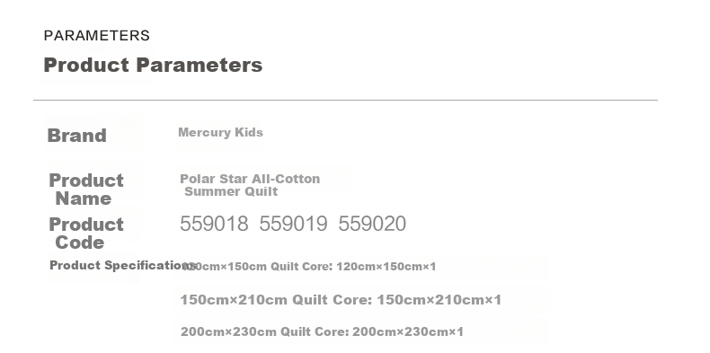 MERCURY Kids Summer Cooling Quilt, 100% Xinjiang Cotton, Air Conditioning Quilt, Machine Washable, Antibacterial, Class A Pure Cotton, Kindergarten Quilt, 120*150 13